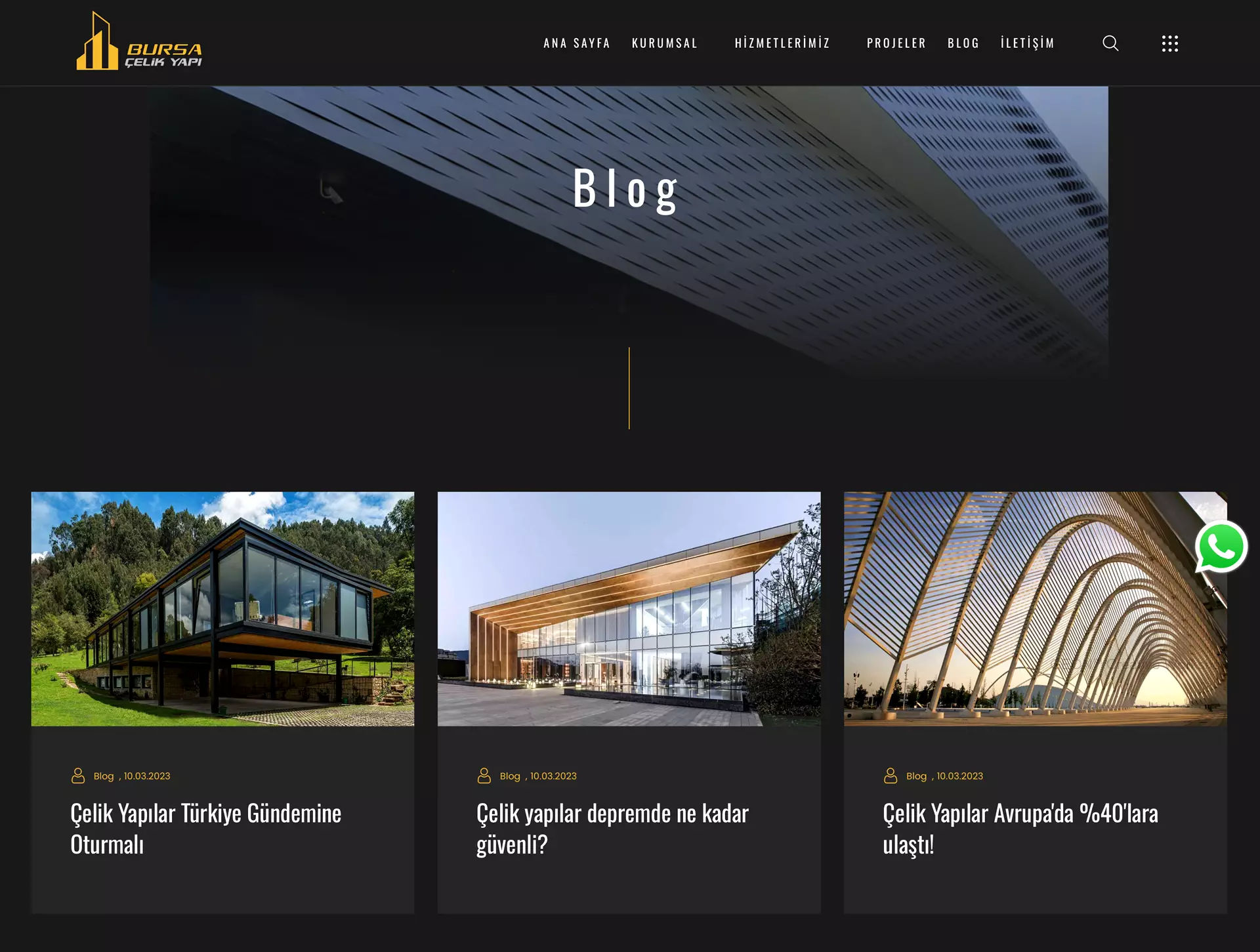 Bursa Çelik Yapı Web Tasarım Firması geon creative workshop ile site kurmak faydalıdır