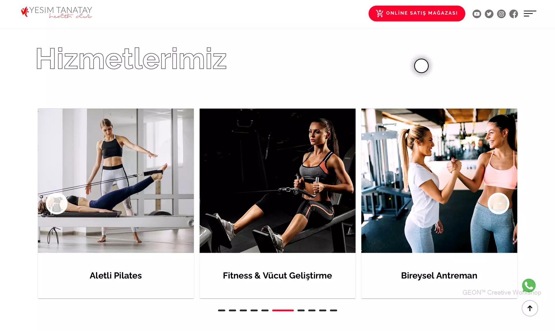 YT Health Club Web Tasarım